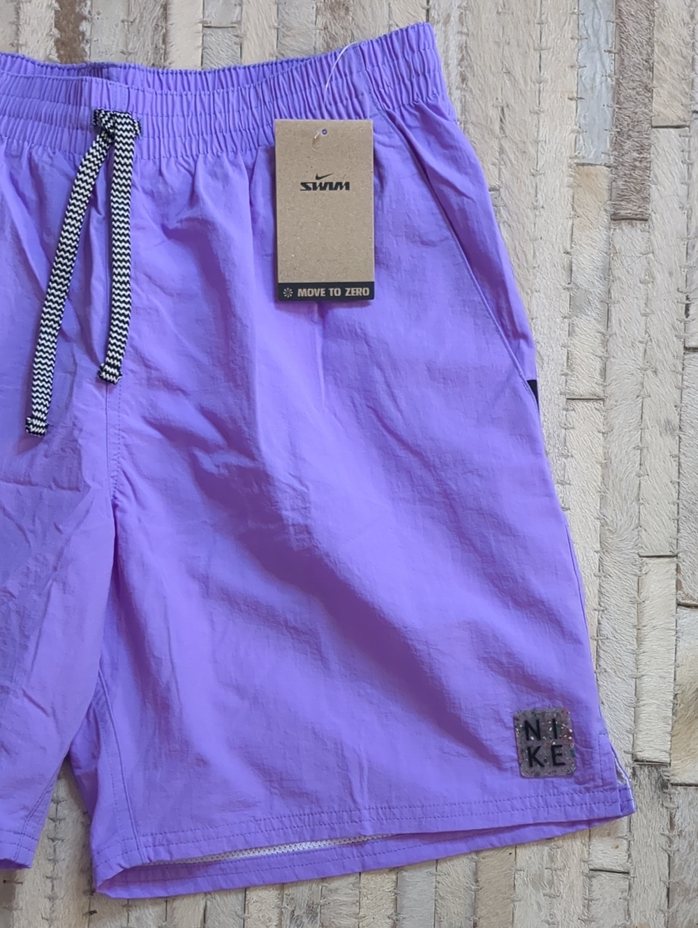 Nike Men's M Move To Zero Lavender Purple Swim Trunks NWT - Picture 7 of 7